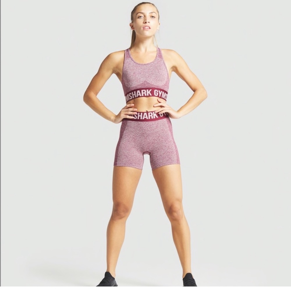 Gymshark flex red mark set (bra and shorts)